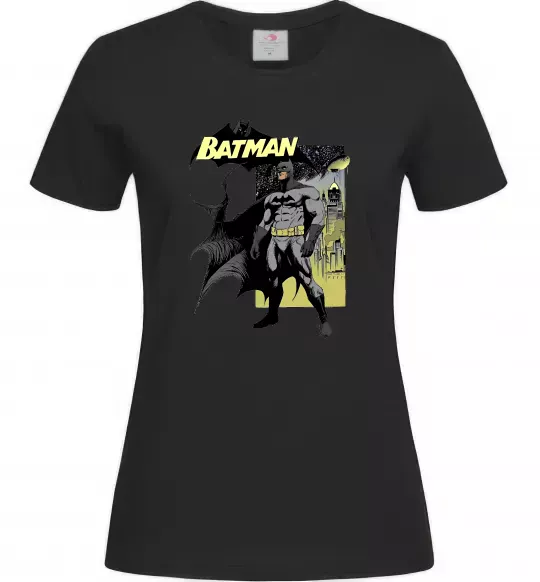 Женская футболка Комікс Бетмен Черный фото