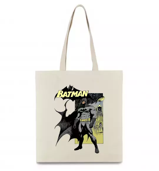 Эко-сумка Комікс Бетмен Бежевый фото