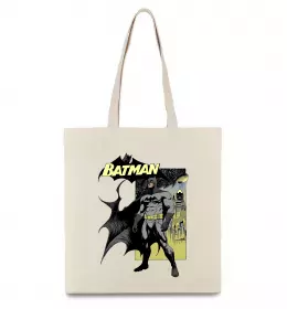Эко-сумка Комікс Бетмен Бежевый фото