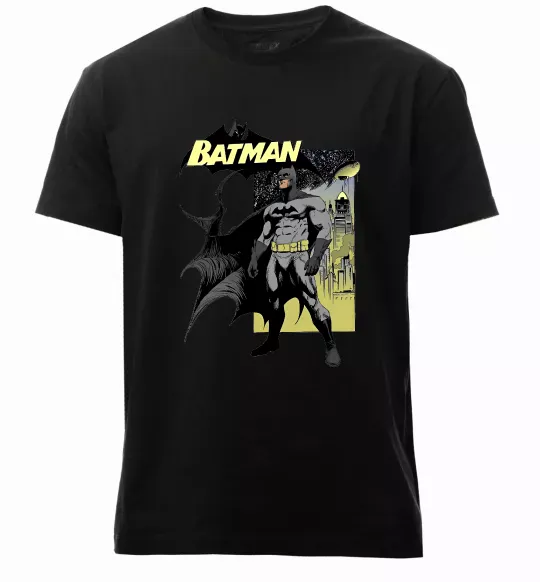 Чоловіча преміум футболка Комікс Бетмен Чорний фото
