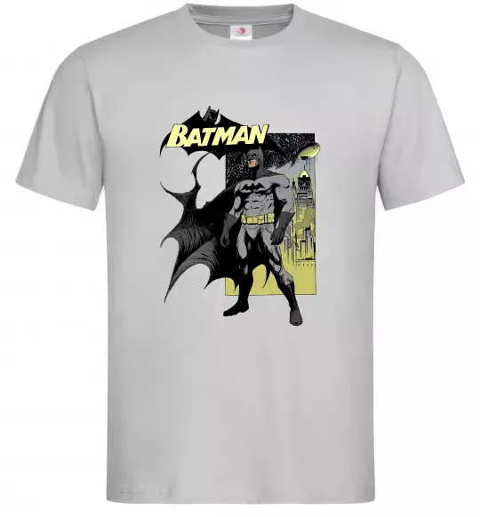 Мужская футболка Комікс Бетмен Серый фото