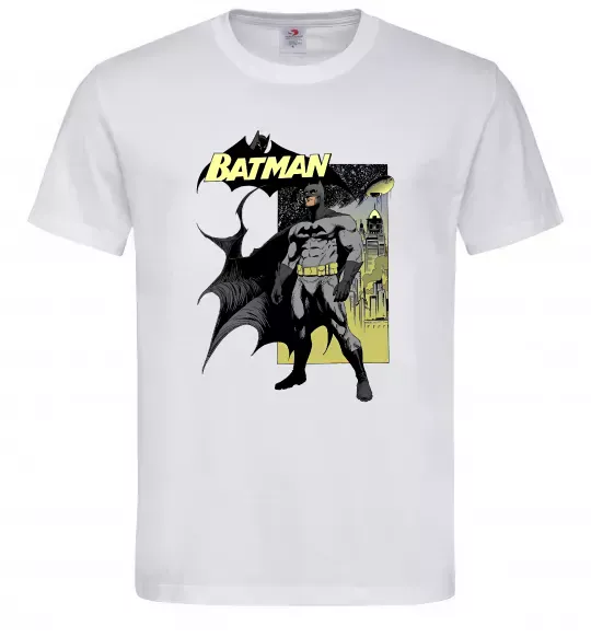 Мужская футболка Комікс Бетмен Белый фото