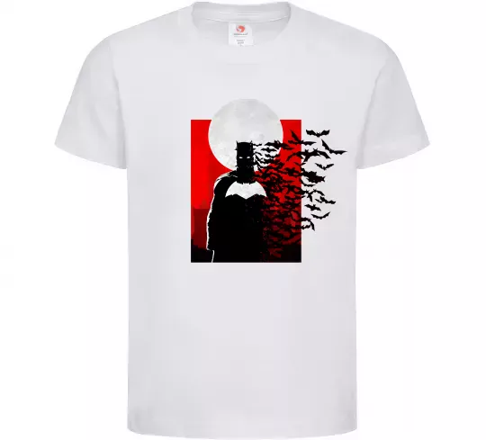 Детская футболка Batman кажани Белый фото