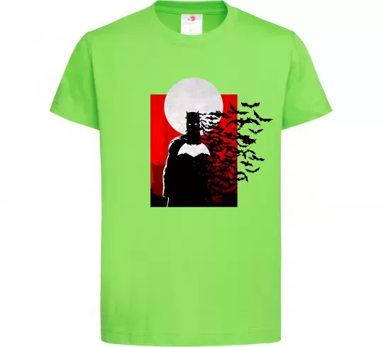 Детская футболка Batman кажани Лаймовый фото