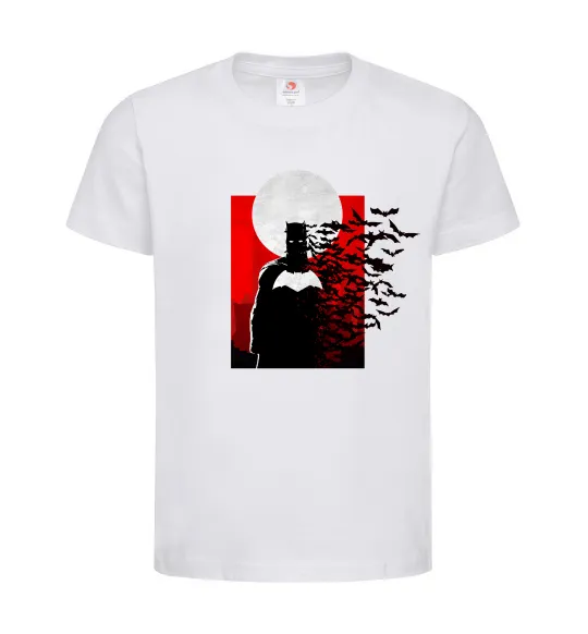 Детская футболка Batman кажани Белый фото