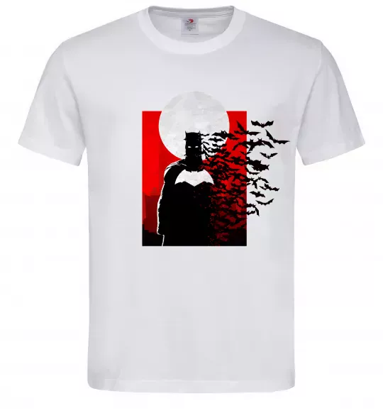 Мужская футболка Batman кажани Белый фото