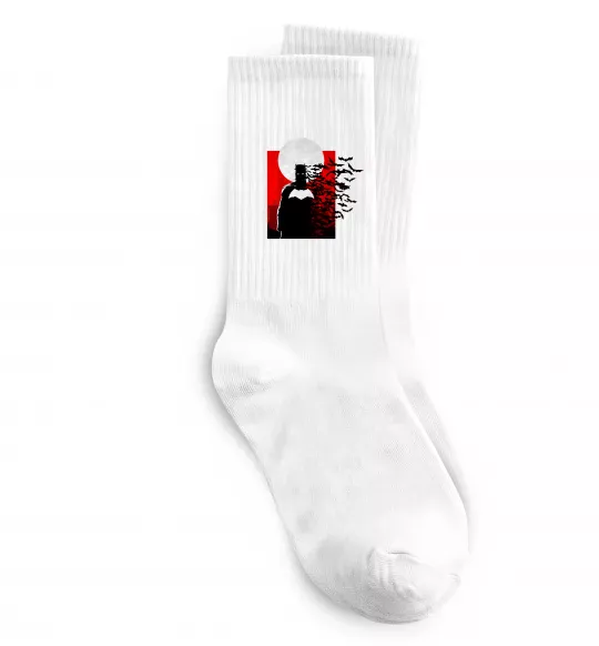 Шкарпетки Batman кажани Білий фото