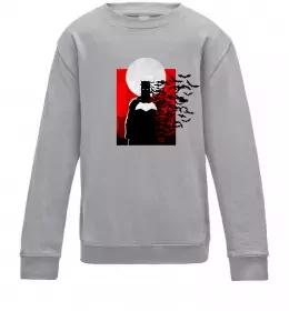 Детский Свитшот Комікс Бетмен Серый меланж фото