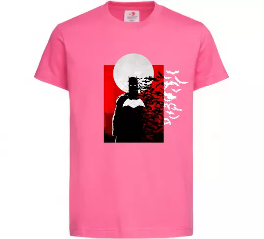 Детская футболка Batman кажани Ярко-розовый фото