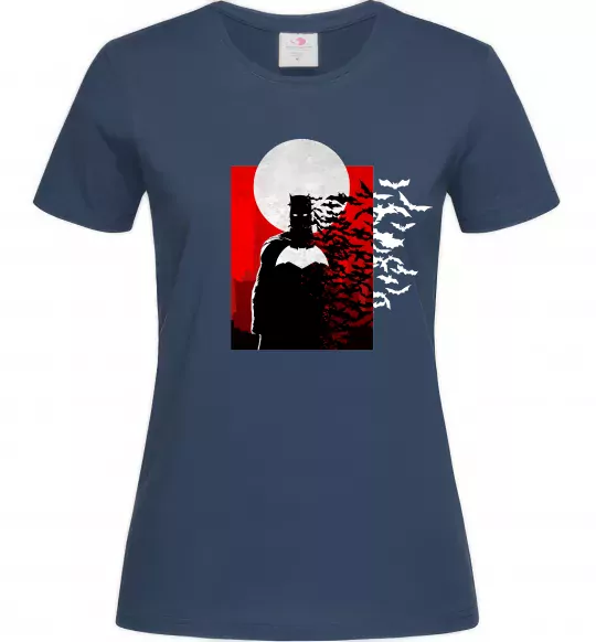 Жіноча футболка Batman кажани Темно-синій фото