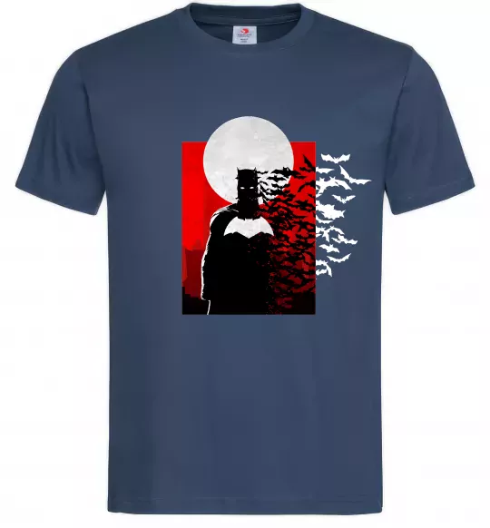 Мужская футболка Batman кажани Темно-синий фото