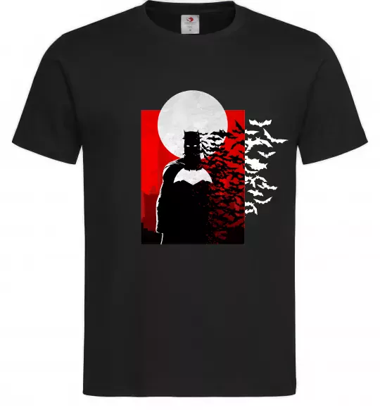 Мужская футболка Batman кажани Черный фото