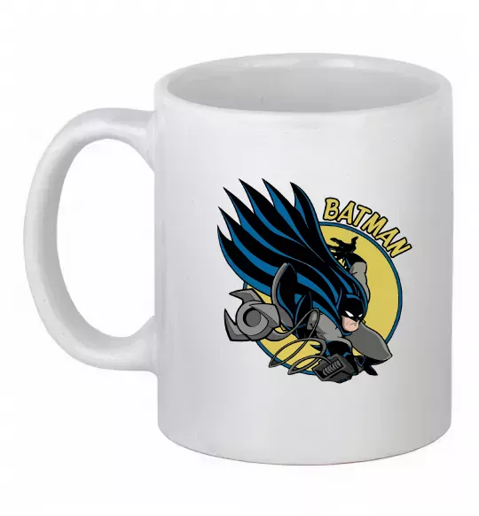 Чашка керамічна Бетмен в стрибку Білий фото