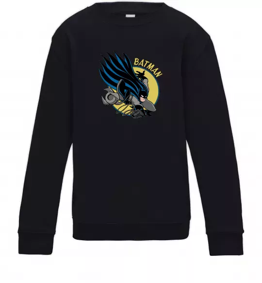 Дитячий світшот Бетмен в стрибку Чорний фото