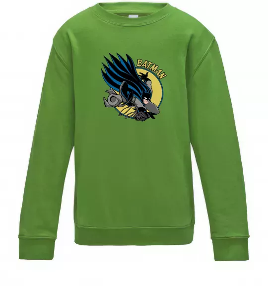 Дитячий світшот Бетмен в стрибку Лаймовий фото