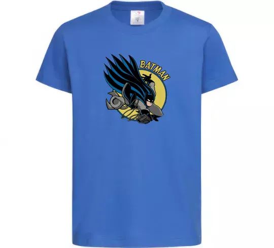 Детская футболка Бетмен в стрибку Ярко-синий фото