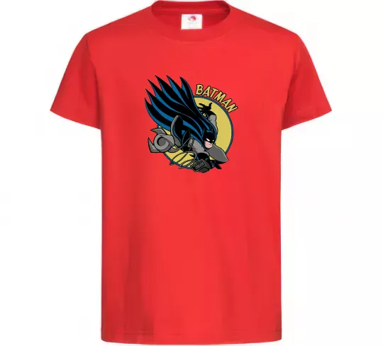 Детская футболка Бетмен в стрибку Красный фото