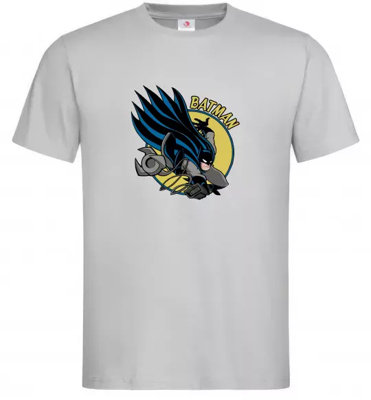 Чоловіча футболка Бетмен в стрибку Сірий фото