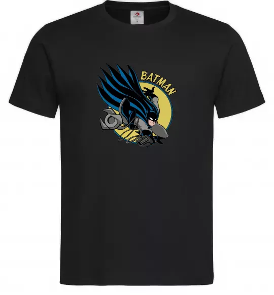 Чоловіча футболка Бетмен в стрибку Чорний фото