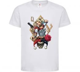 Дитяча футболка Харлі Квін карта Дитяча футболка Харлі Квін карта