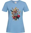 Женская футболка Харлі Квін карта Голубой фото