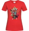 Женская футболка Харлі Квін карта Красный фото