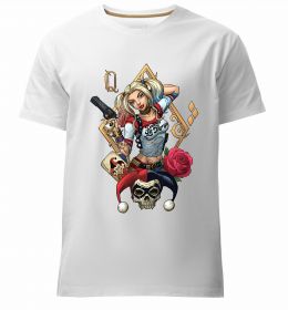 Чоловіча преміум футболка Харлі Квін карта