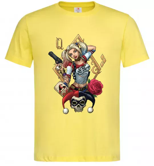Мужская футболка Харлі Квін карта Лимонный фото