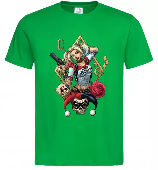 Мужская футболка Харлі Квін карта Зеленый фото