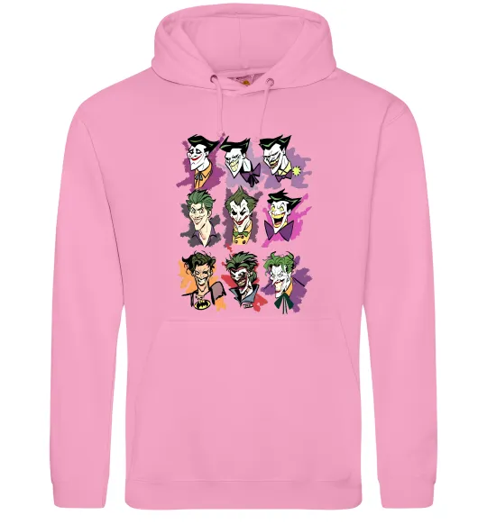 Мужская толстовка (худи) Джокери Розовый фото