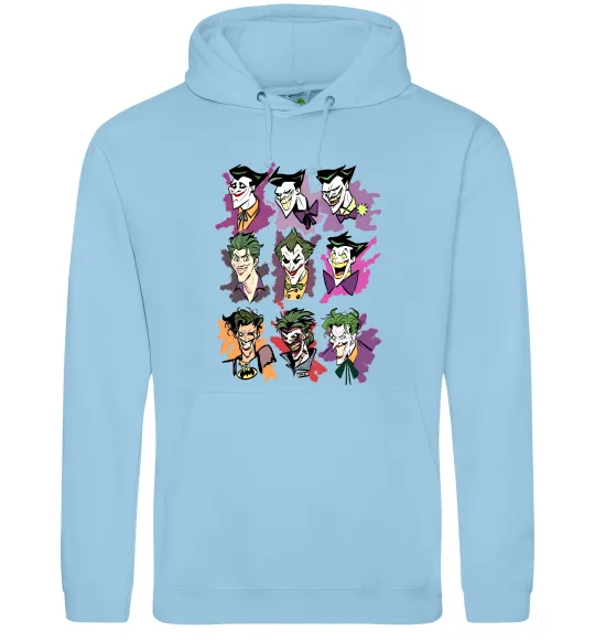 Женская толстовка (худи) Джокери Голубой фото