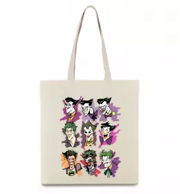 Эко-сумка Joker card Бежевый фото