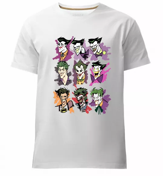 Чоловіча преміум футболка Джокери Білий фото