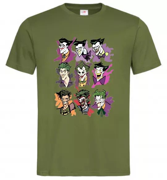 Чоловіча футболка Джокери Оливковий фото
