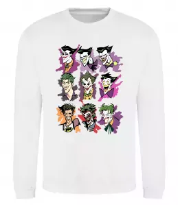 Свитшот Бетмен-Джокер Белый фото