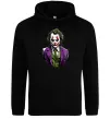 Мужская толстовка (худи) Джокер Черный фото