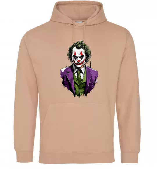Мужская толстовка (худи) Джокер Песочный фото