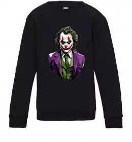 Детский Свитшот Джокер Черный фото