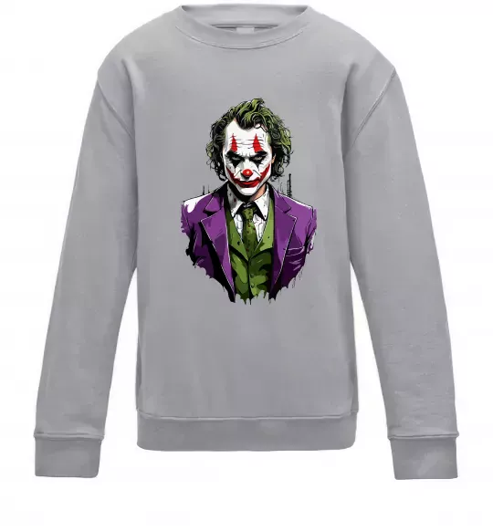 Дитячий світшот Джокер Сірий меланж фото