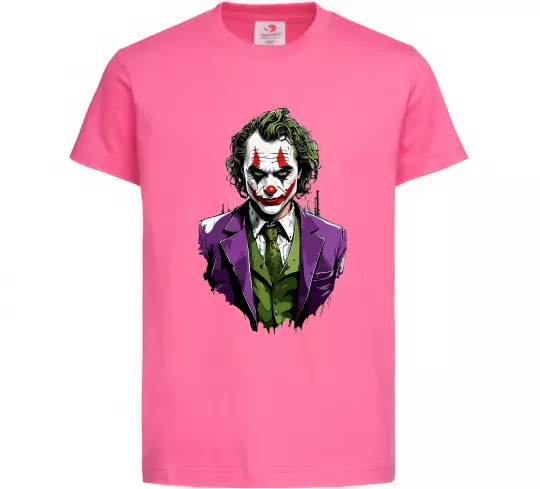 Детская футболка Джокер Ярко-розовый фото