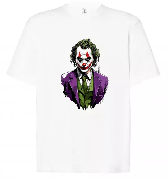Футболка Оверсайз Джокер Білий фото