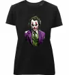 Женская премиум футболка Джокер Черный фото