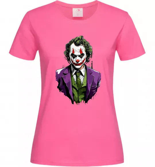Жіноча футболка Джокер Яскраво-рожевий фото
