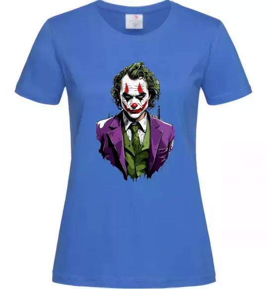 Жіноча футболка Джокер Яскраво-синій фото