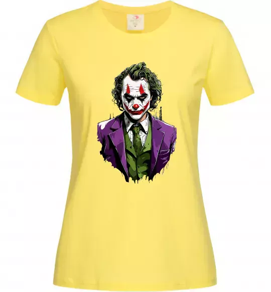 Жіноча футболка Джокер Лимонний фото