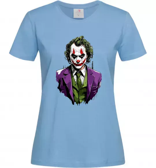 Жіноча футболка Джокер Блакитний фото