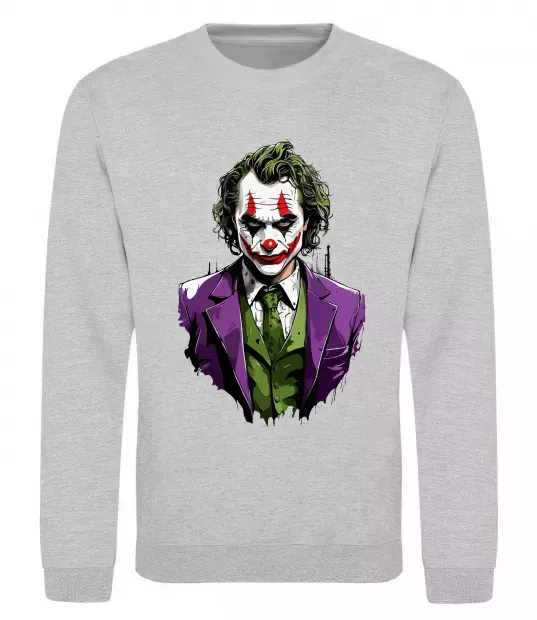 Свитшот Джокер Серый меланж фото