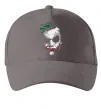 Кепка Джокер обличчя Серый фото