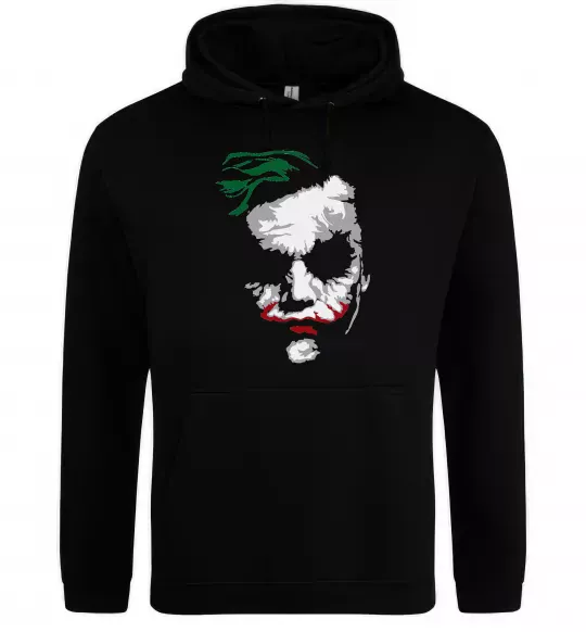 Жіноча толстовка (худі) Джокер обличчя Чорний фото