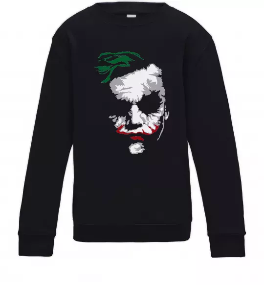Детский Свитшот Джокер обличчя Черный фото